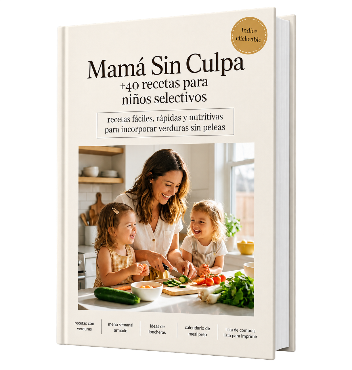 Recetario Mamá Sin Culpa en formato libro